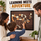 🗺️ Wooden USA Travel Map ✨ Personalized Adventure Memory Wall Decor Gift