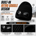 🧢 Retro Goggle Beanie Hat – Unique Winter Knit Cap for Outdoor Adventures