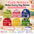 🌈 Cute Character Sticky Notes （Pack of six）– Kawaii Memo Pads For Study, Journaling & Planning（6 PCS）