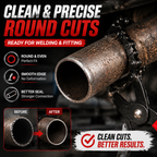 🔧 Chain Exhaust Pipe Cutter | Spark-Free 360° Manual Tube Cutting Tool