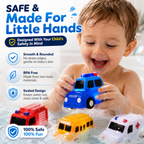🚗 6PCS Does your little one hate bath time? Watch the smiles light up in seconds! ✨