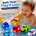 🚗 6PCS Does your little one hate bath time? Watch the smiles light up in seconds! ✨