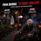 🎃 Creepy Crawling Ghost With Glowing Eyes – The Ultimate Halloween Yard Decoration