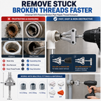 🛠️Broken Pipe Thread Extractor, Universal 1/2" 3/4" 1" Pipe Nipple Remover