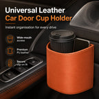 🚗🧺 50% OFF! Leather Car Door Cup Holder – Wide‑mouth opening, easy reach for drinks & phone