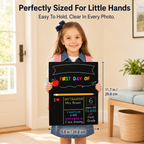 🎒 Reusable First & Last Day School Milestone Board – Personalized Photo Sign