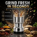 ⚙️ Stainless Steel Grain Grinder – High-Speed Electric Mill, Fine Powder in Seconds