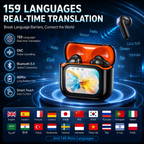 2026 New Bluetooth Wireless Noise-Canceling Translation Earbuds