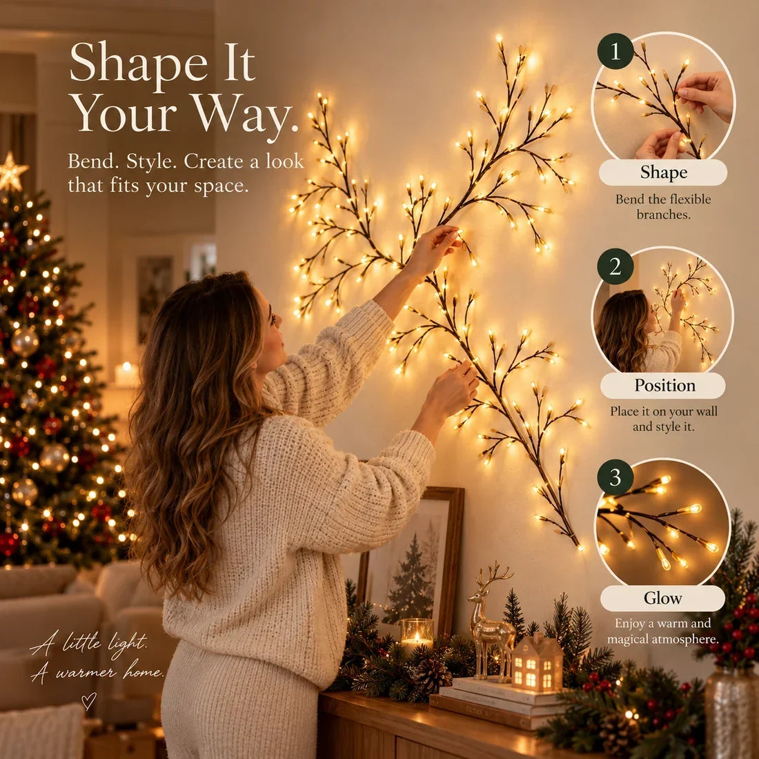 ✨ AntlerGlow Vine – Enchanted Antler-Inspired Decorative Lights
