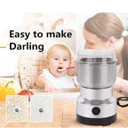 ⚙️ Stainless Steel Grain Grinder – High-Speed Electric Mill, Fine Powder in Seconds
