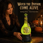 🧙✨Lighted Witches’ Brew Poison Bottle Glitter Globe