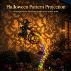 🧙‍♀️ Solar Witch Garden Stake Lights – Halloween Outdoor Decor with Magical Flowing LED Light | Waterproof Auto ON/Off Yard Decoration