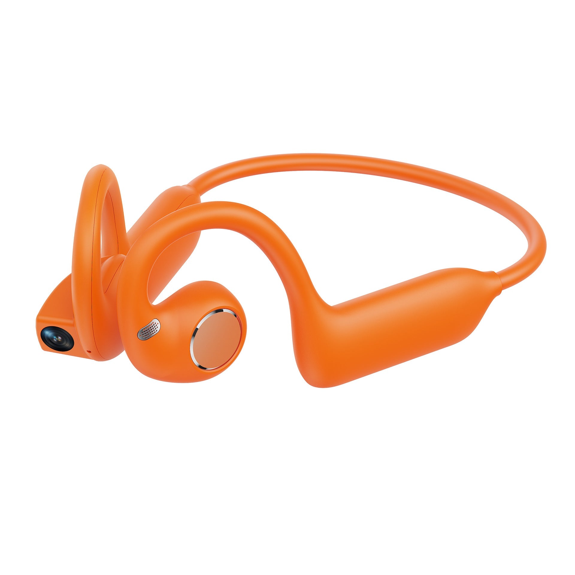 👂8MP Smart Camera Open-Ear Headset – EIS Video, AI Assistance & 12H Battery