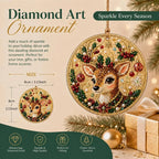 🎄✨6Pcs/12Pcs Christmas DIY Diamond Painting Ornaments Kit, Xmas Tree Hanging Pendant🎄