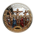 ✝️ 4PC Double-Sided Crucifixion & Resurrection Commemorative Coin – Christian Faith Keepsake & Easter Gift