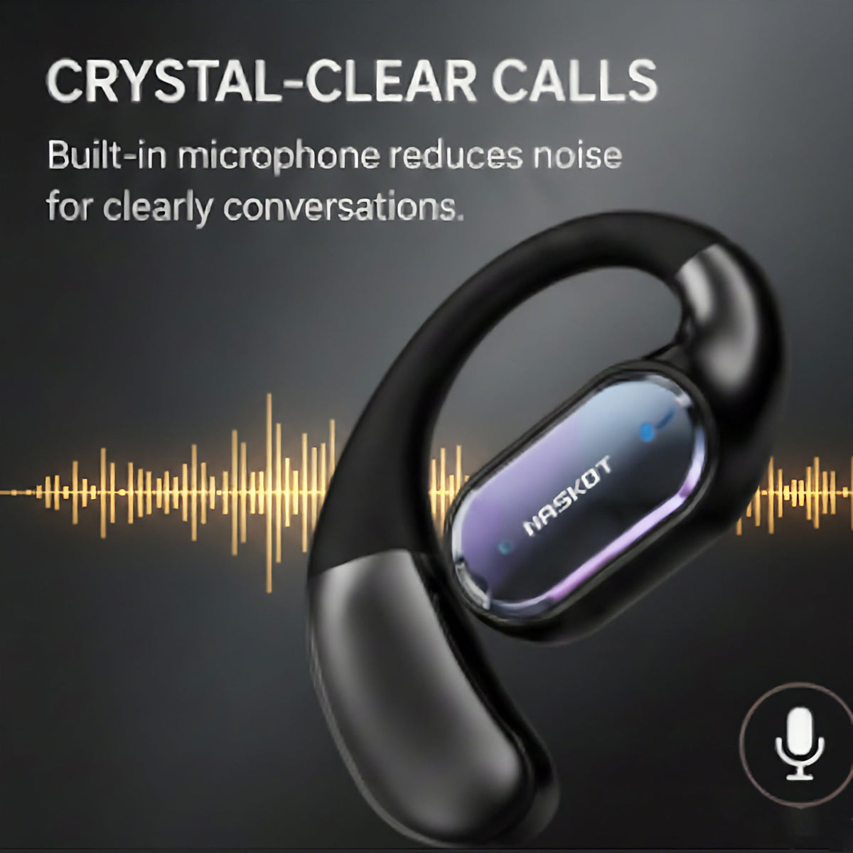Open Ear Wireless Earbuds, Foldable Bluetooth Headphones