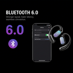 Open Ear Wireless Earbuds, Foldable Bluetooth Headphones