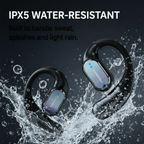 Open Ear Wireless Earbuds, Foldable Bluetooth Headphones