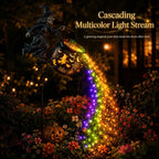 🎃 Flying Witch & Glowing Cauldron Garden Light – Magical Halloween Yard Display ✨