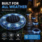 ☀️ SOLAR FAVORITE | Outdoor Mosaic Pathway Lights – Solar Powered LED Garden Decor with Automatic Night Glow