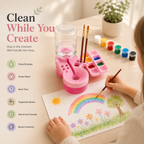 🎨 Automatic Brush Washer – Clean Water Painting Station