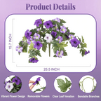 Last Day 61% OFF🔥 Fade-Proof, UV-Resistant Artificial Petunias – Vibrant, Colorfast Outdoor Flowers for Patio & Garden