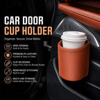 🚗🧺 50% OFF! Leather Car Door Cup Holder – Wide‑mouth opening, easy reach for drinks & phone
