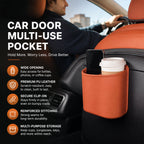 🚗🧺 50% OFF! Leather Car Door Cup Holder – Wide‑mouth opening, easy reach for drinks & phone