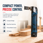🔧 12V Cordless Precision Cutter – Compact Multi-Function DIY Detail & Plunge Cutting Tool