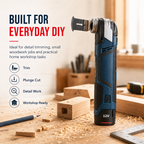 🔧 12V Cordless Precision Cutter – Compact Multi-Function DIY Detail & Plunge Cutting Tool
