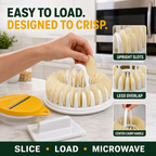 🥔 Microwave Potato Chip Maker with Slicer – Oil-Free Snack Kit ✨
