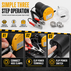 🔧 12V/24V Electric Oil Transfer Pump – Self-Priming Fluid Extractor ⚡